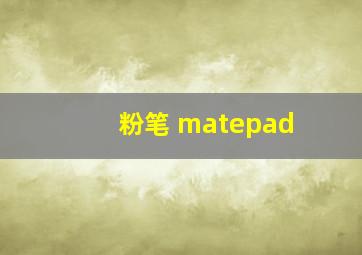 粉笔 matepad